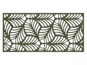 PG-16 lézervágott kerítés elem, Olívazöld/RAL 6003